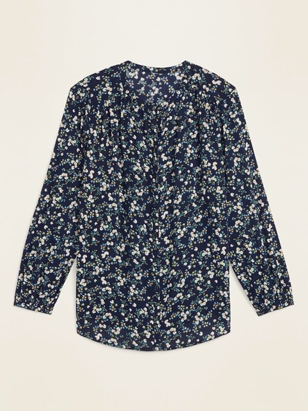 Old Navy Floral Button Front V-Neck Blouse